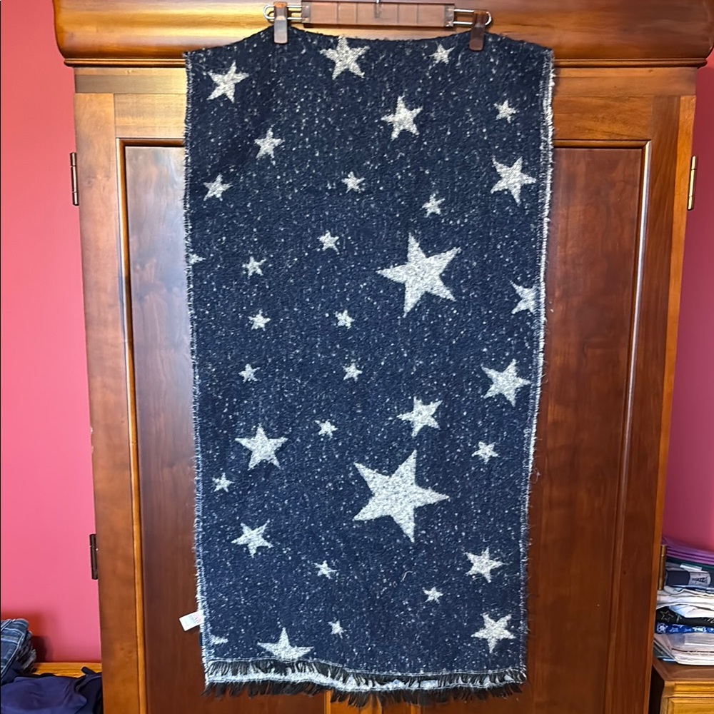 Starry Night Blue Scarf/Wrap